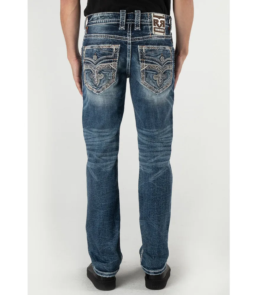 Rock Revival Julian Straight Leg 32#double; Denim Jeans