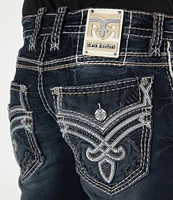 Rock Revival Karlo Straight-Leg Distressed Denim Jeans