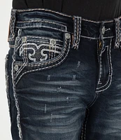 Rock Revival Karlo Straight-Leg Distressed Denim Jeans