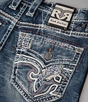 Rock Revival Mckay Straight-Leg Fleur-De-Lis-Pocketed Jeans