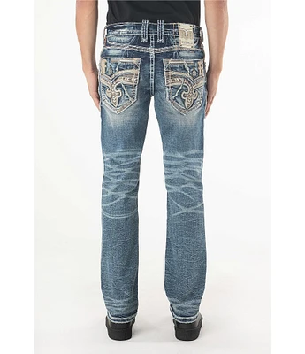 Rock Revival Micah Straight Leg Destructed Jeans