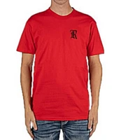 Rock Revival Outlaw Script Barbwire Frame Short Sleeve T-Shirt