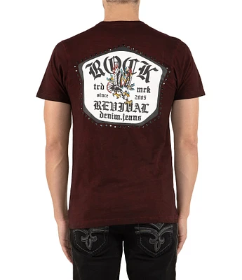 Rock Revival Short Sleeve Eagle Rock Studded Graphic T-Shirt