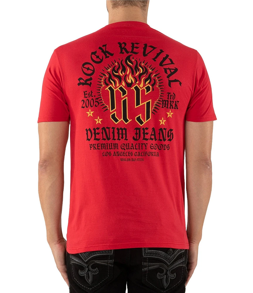 Rock Revival Short Sleeve Flame Graphic T-Shirt