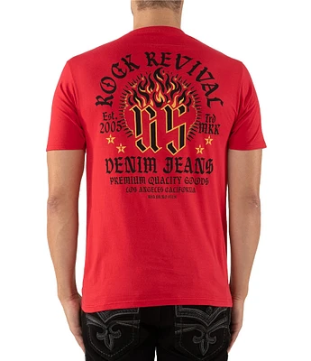 Rock Revival Short Sleeve Flame Graphic T-Shirt