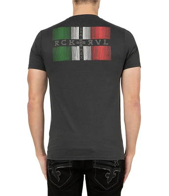 Rock Revival Short Sleeve Mexico Flag Logo Graphic T-Shirt