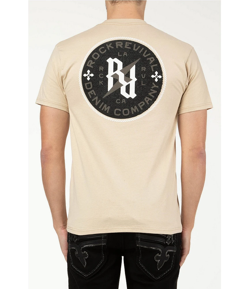 Rock Revival Short Sleeve #double;RR#double; Lightning Bolt Graphic T-Shirt