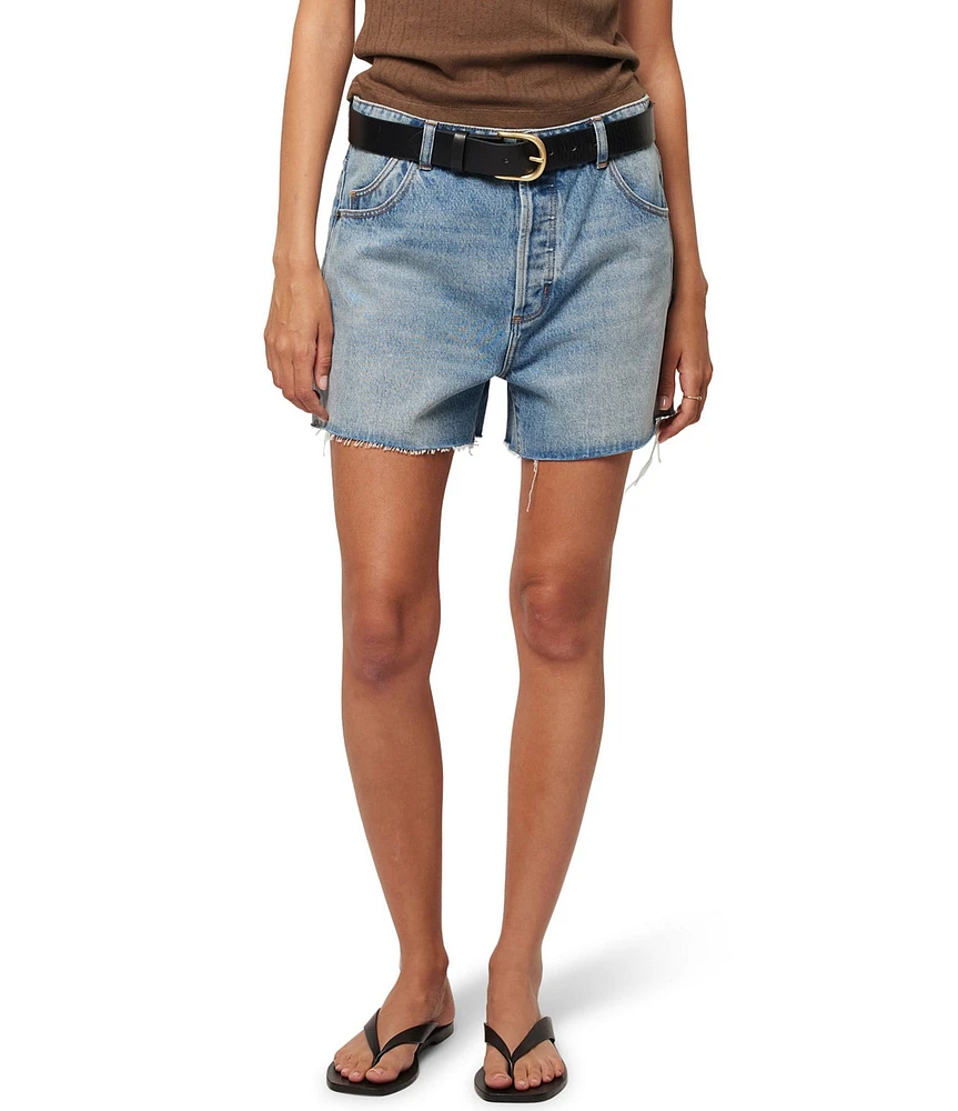 Rolla's 90's Relaxed Mid Rise Raw Hem Denim Shorts