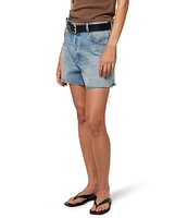 Rolla's 90's Relaxed Mid Rise Raw Hem Denim Shorts