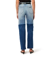 Rolla's Brent Ombre High Rise Straight Leg Stretch Denim Jeans