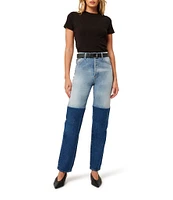 Rolla's Brent Ombre High Rise Straight Leg Stretch Denim Jeans