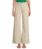 Rolla's High Rise Sailor Comfort Off White Wide Leg Jeans