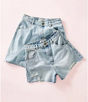 Rolla's Mirage High Rise Raw Hem Denim Shorts