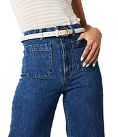 Rolla's Sailor Denim High Rise Slim Wide Leg Jeans