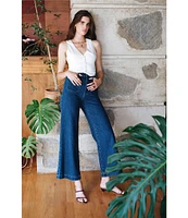 Rolla's Sailor Denim High Rise Slim Wide Leg Jeans