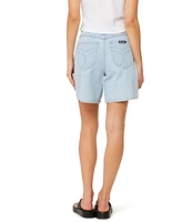 Rolla's Super Mirage Nina Blue High-Rise Rigid Denim Shorts