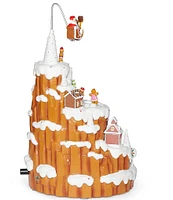 Roman 12.5#double;H LED Lighted Musical Gingerbread Mountain House Tabletop Decor