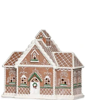 Roman LED Lighted 10.5#double;H Gingerbread House Tabletop Decor