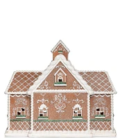 Roman LED Lighted 10.5#double;H Gingerbread House Tabletop Decor