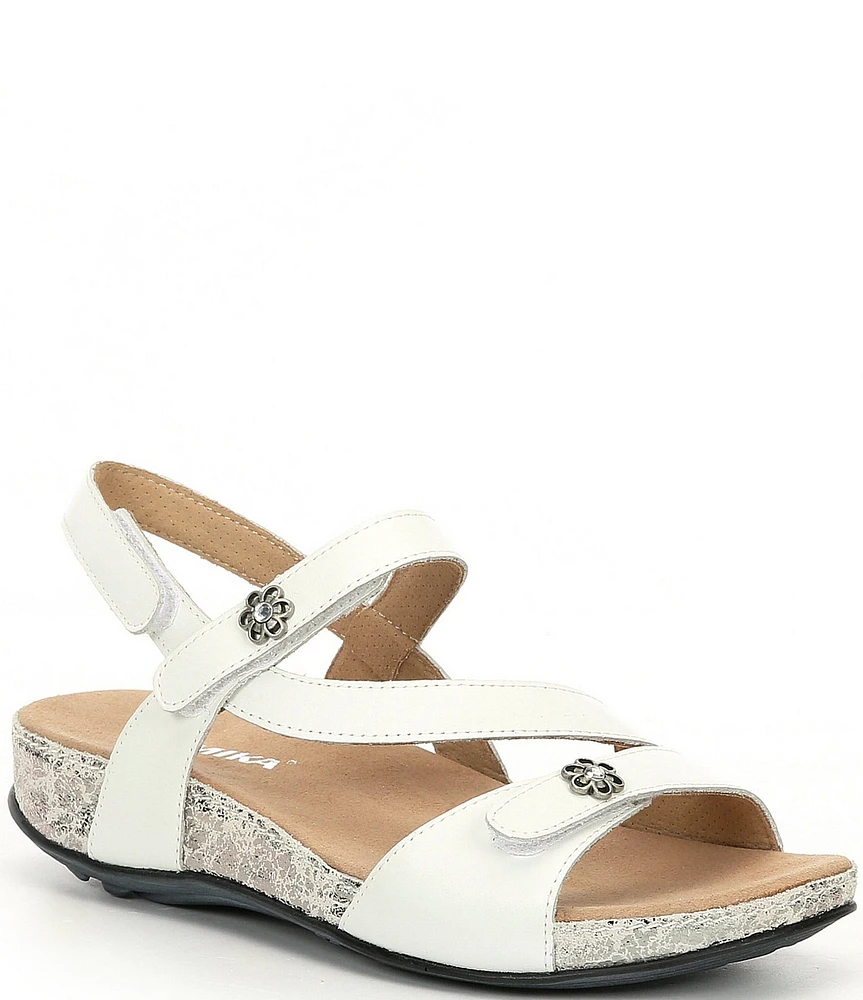 Romika Fidschi 54 Leather Strappy Wedge Sandals