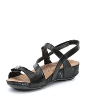 Romika Fidschi 54 Leather Strappy Wedge Sandals