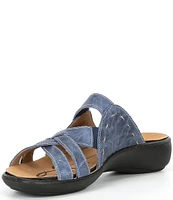 Romika Ibiza 99 Leather Slip-On Slide Sandals