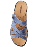 Romika Ibiza 99 Leather Slip-On Slide Sandals