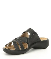 Romika Ibiza 99 Leather Slip-On Slide Sandals