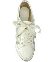 Ron White Novalee Weatherproof Raffia Lace Up Sneakers