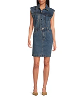 RONNY KOBO Carlyle Sleeveless Denim Bodysuit