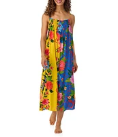 Room Service Multi Floral Print Sleeveless Round Neck Woven Chemise