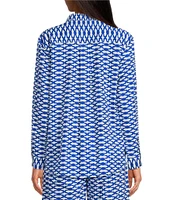 Ro's Garden Copenhagen Collar Button Front Long Sleeve Coordinating Shirt