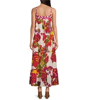 Ro's Garden Natasha Kobe Sleeveless Square Neckline Maxi Dress