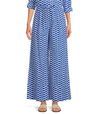 Ro's Garden Nico Tie Waist Wide Leg Coordinating Pants