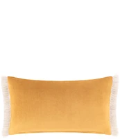 Rose Tree Baroda Pieced Fringed Reversible Boudoir Pillow