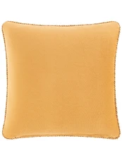 Rose Tree Baroda Twist Cord Trim Woven Reversible Square Pillow