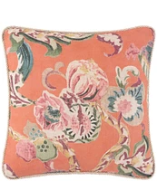 Rose Tree Cara Floral Printed Decorative Square Pillow