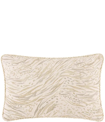 Rose Tree Cara Twist Cord Trim Embroidered Boudoir Pillow