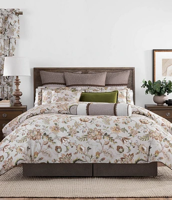 Rose Tree Esmerelda Damask Print Floral Comforter Set