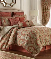 Rose Tree Harrogate Paisley Damask & Geometric Diamond Comforter Set