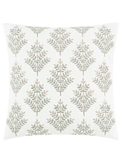 Rose Tree Komodo Foliage Embroidered Square Pillow