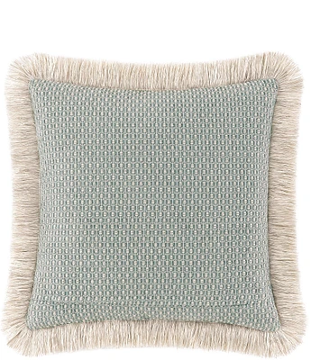 Rose Tree Komodo Fringed Trim Reversible Decorative Square Pillow