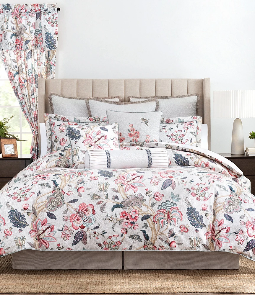 Rose Tree Talia Jacobean Floral Print Cotton Comforter Set