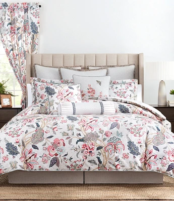 Rose Tree Talia Jacobean Floral Print Cotton Comforter Set