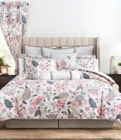 Rose Tree Talia Jacobean Floral Print Cotton Comforter Set