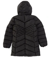 Rothschild Big Girls 7-16 Cross Quilt Longline Coat