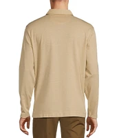 Roundtree & Yorke Easy Care Long Sleeve Solid Jacquard Polo Shirt