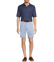 Roundtree & Yorke The Fairway 9#double; Flat Front Classic Fit Performance Shorts
