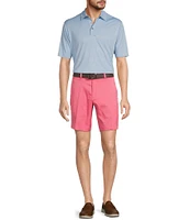 Roundtree & Yorke The Fairway 9#double; Flat Front Classic Fit Performance Shorts