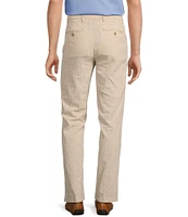 Roundtree & Yorke Andrew Fit Flat Front Linen Chino Pants
